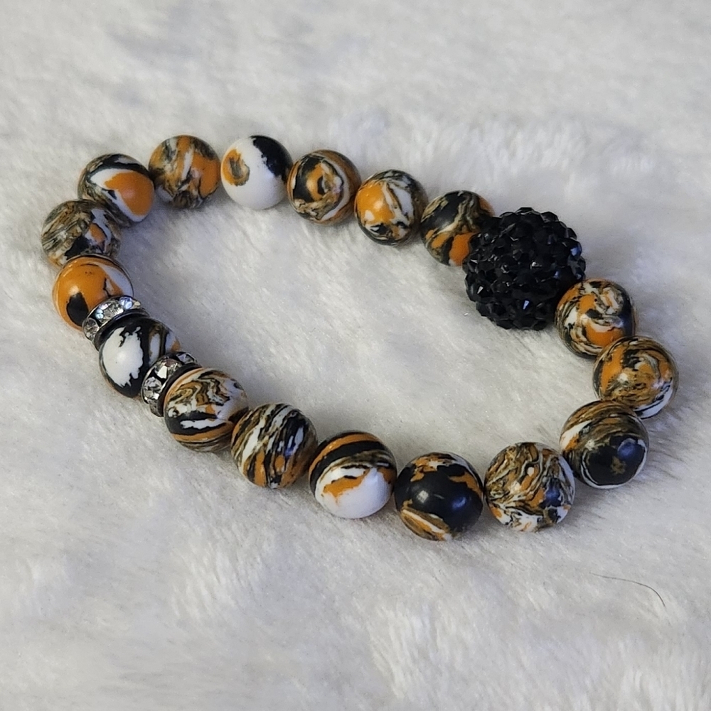 🖤Elegant Multicolor Beaded Bracelet – Women’s Jewelry – Excellent Condition - Picture 4 of 8